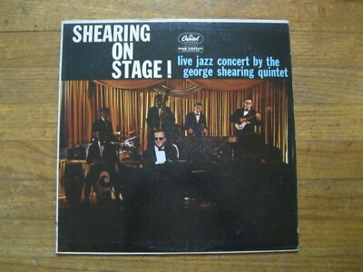 GEORGE SHEARING ON STAGE~LIVE JAZZ~CAPITOL RECS~33RPM~12'' VINYL~VG+