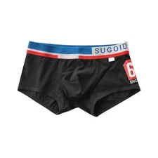 Men's Cotton Underwear Boxer Shorts Bulge Pouch Printed Underpants