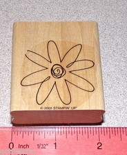 Flower Blossom Daisy Single Stamp Trimmed Close Stampin Up Everyday Celebrations