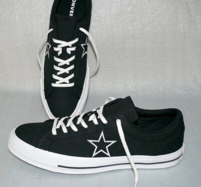 Converse 163376C ONE STAR OX Canvas Schuhe Sneaker Boots 51,5 Black Weiß