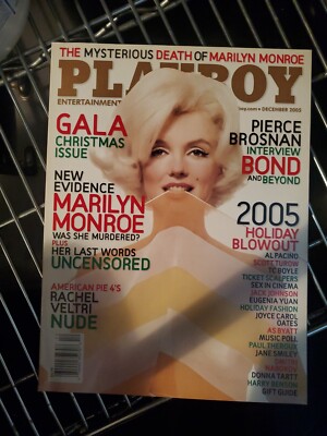 Playboy Magazine December 2005 Marilyn Monroe Centerfold Intact Solid