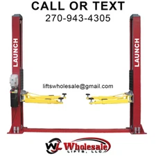 New LAUNCH TLT240SB-R 9,000 lb 2-Post Floor Plate Lift Symmetric Arms 220V