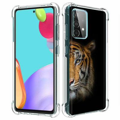 TalkingCase Shell Cover for Samsung Galaxy A52 5G, Tiger Photo Print, USA