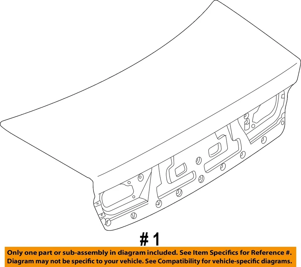 Used Deck Lid fits: 2005 Kia Optima w/o spoiler Grade A Foto 2 de 3