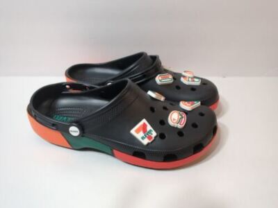 7-Eleven x Crocs Exclusive 7-11 Black Classic Clog Men\'s Size 12 s-l400.jpg main image 2