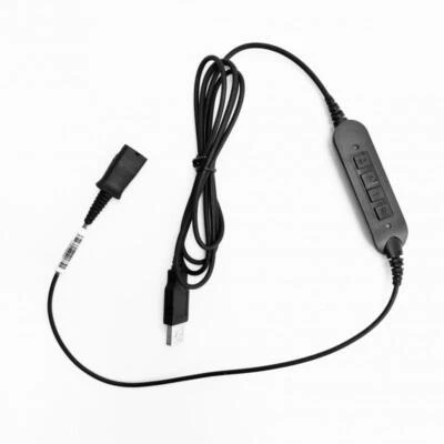 HR-KOM USB-Anschlusskabel mit Plantronics POLY - QD USB Headset Kabel
