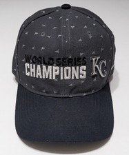 NIKE Kansas City Royals 2015 World Series Champions Snapback Hat ~ Autographed