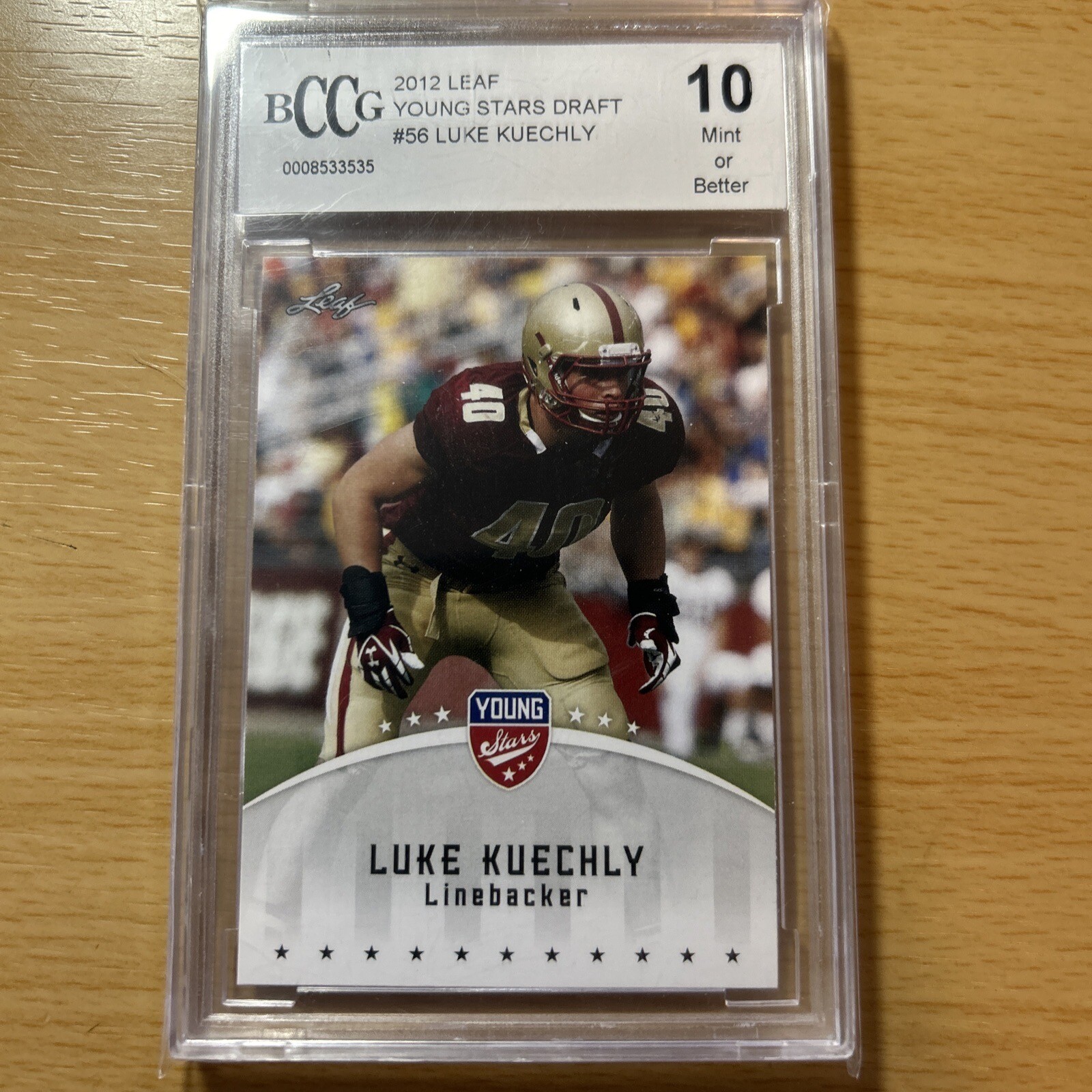 Luke Kuechly Leaf Young Stars #56 Base