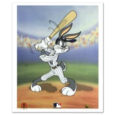 Looney Tunes "Bugs Bunny At Bat (Yankees)" Limited Edition Sericel Animation Art