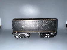 Vintage Tin O Gauge Lionel Scout Black Coal Tender Train Car