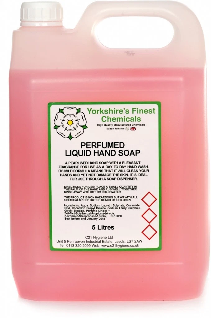 Hand Soap Pink Perfumed Liquid hand Wash 5L Gallon Dispenser