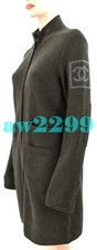 CHANEL 08A 2008 CC LOGO ZIPPER JACKET COAT FR 42-40 NEW