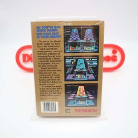 NES Nintendo Game KLAX - NEW & Factory Sealed with Authentic V-Overlap Seam!