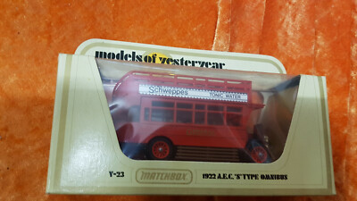 MM - Matchbox Models of Yesteryear Y-23 AEC S Type Omnibus Schweppes (1922) OVP