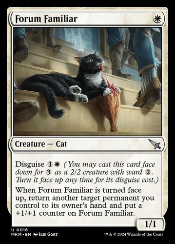 MTG Murders at Karlov Manor U Forum Familiar #0016 PLAYSET 4X X4