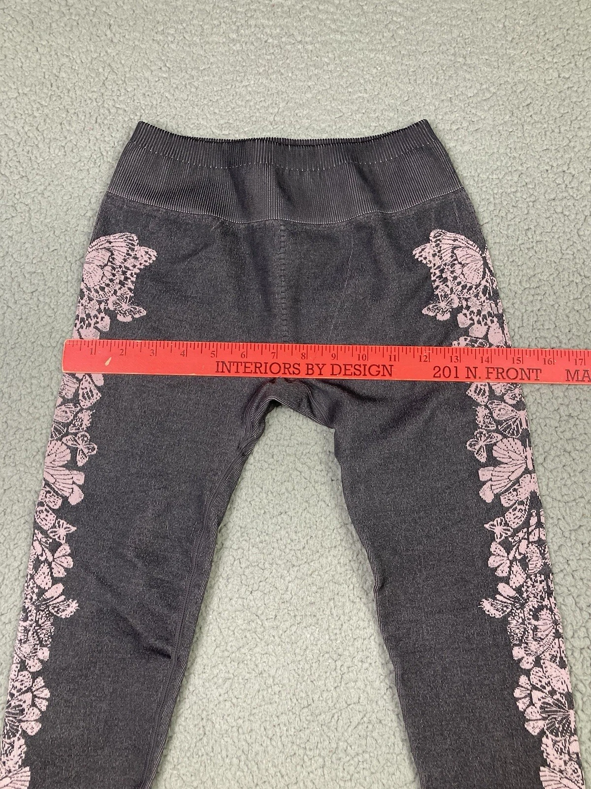 fabletics butterfly graphic activewear stretch leggings