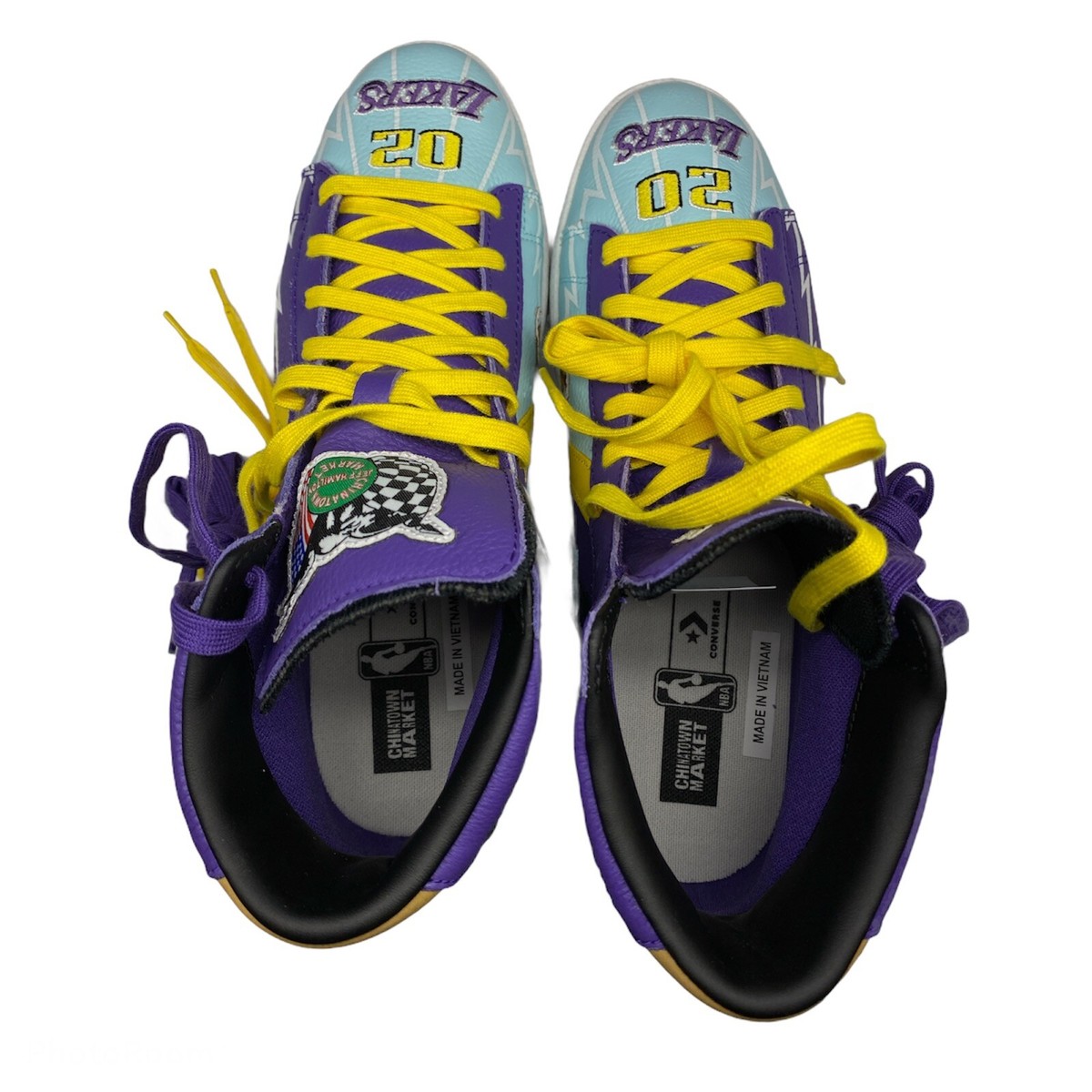 Converse x Chinatown Market Edition Lakers Pro Leather Hi  display picture 3