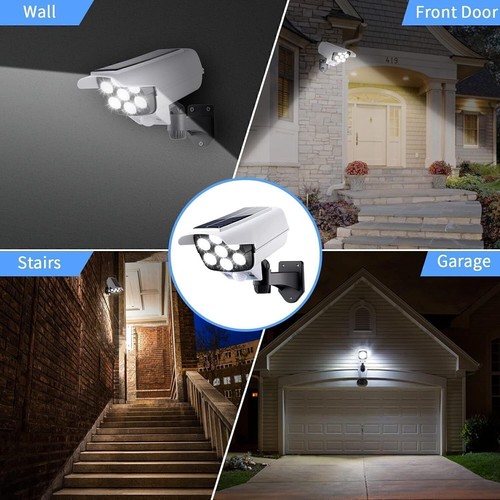 77 LED Solar PIR Motion Sensor Wall Light Outdoor Garden Security Flood Lamp NEW - Picture 6 of 12