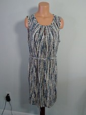 NWT, ANN TAYLOR  Dress, Sz LG, Multicolor,  Sleeveless, Lined, MSRP $89.99