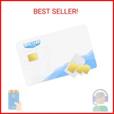 EIOTCLUB Prepaid 4G LTE SIM Card, No Contract Wireless, USA Compatible with Nati