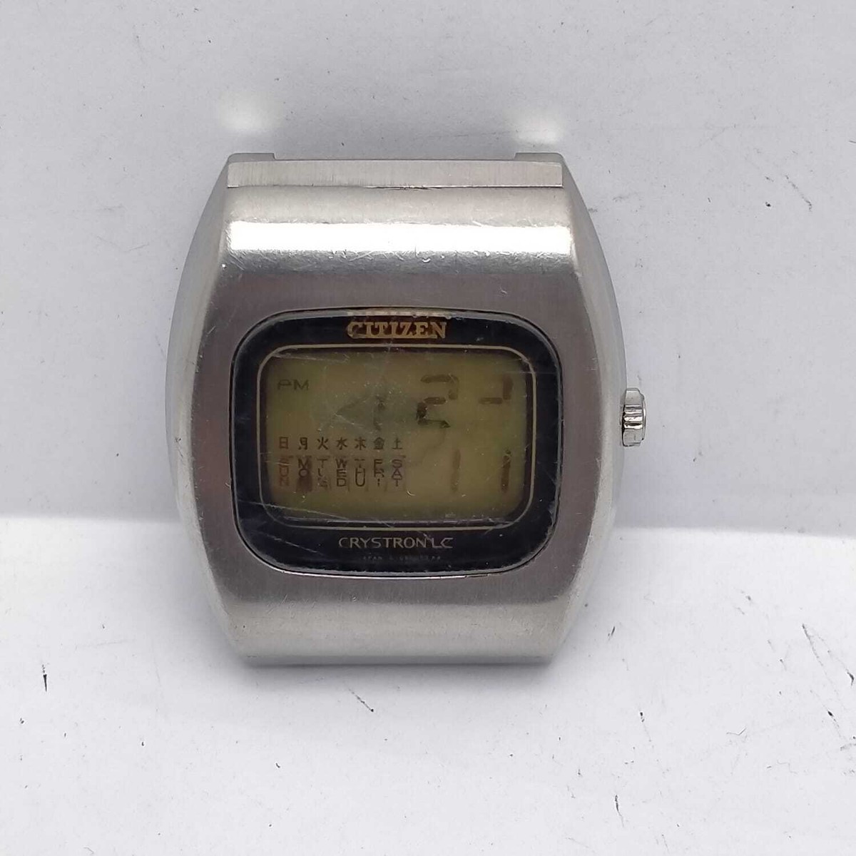 Citizen Crystron LC 4-095111 Quartz Vintage Men's Watch For