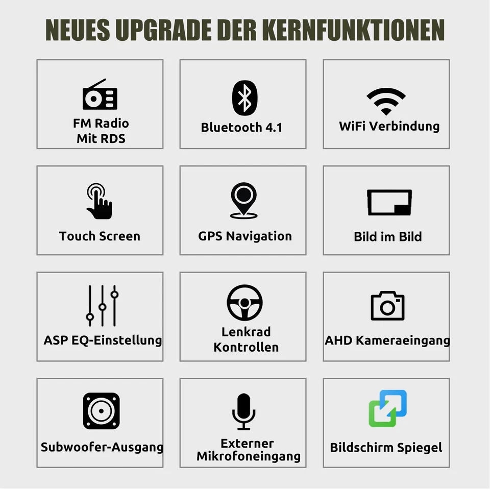 64G Wireless CarPlay Autoradio Für Mitsubishi ASX 2010-16 GPS Navi WIFI RDS KAM - Bild 2 von 4