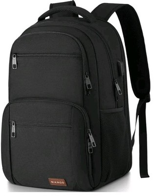 Backpack for Men, Women, Teens, Water Resistant, 15.6 Laptop, Black 