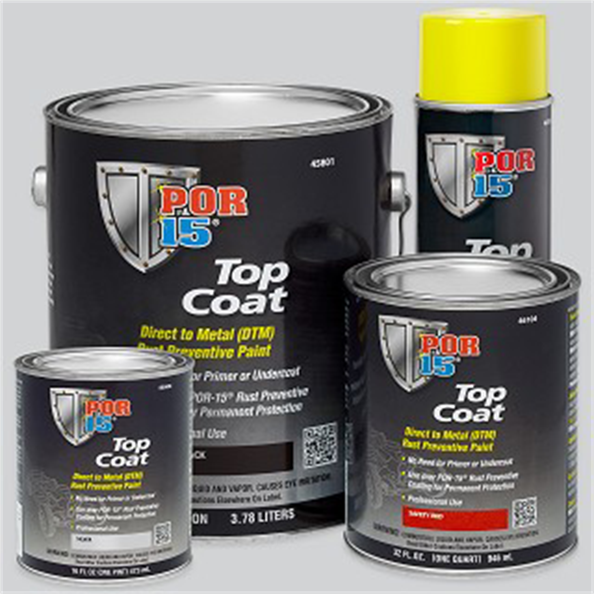 コメントかくにん用 POF.45904 POR-15 INC 45904 Top Coat DTM Paint, 1 qt Can, Chassis