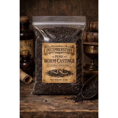Worm Castings   2 lb Bag   Organic Vermicompost   Natural Soil Amendment   
