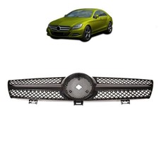 passend f&uuml;r Mercedes CLS C219 W219 04-08 K&uuml;hlergrill Schwarz kein AMG