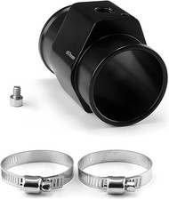 40mm Radiator Sensor Adapter with 2 Hose Clamps, Universal Water Temp Meter Temp