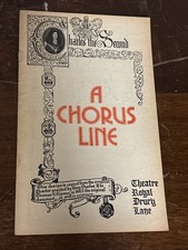 A CHORUS LINE Jan 1978 West End Program! Like Broadway Playbill! Charles II Thtr