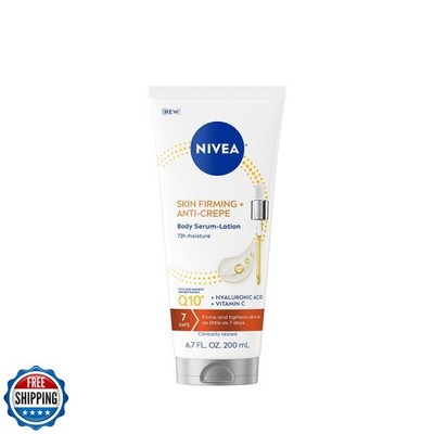 NIVEA Skin Firming and Anti Crepe Body Serum-Lotion with Q10, Hyaluronic Acid