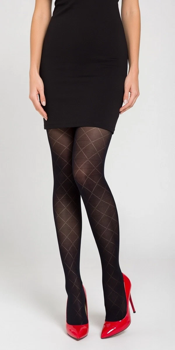 COLLANT FANTAISIE MARQUE TRIFIL 40 DEN TAILLE UNIQUE (36/42) MOD ESPIRAL NOIR