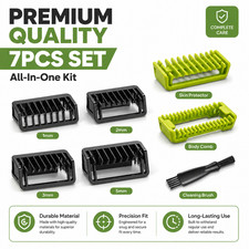 7PCS Beard Trimmer Guide Blade Guard Combs 1/2/3/5mm for Philips OneBlade Shaver