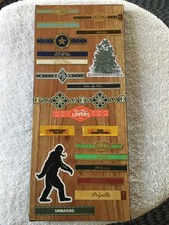 Dunbarton T & T ( Steve Saka ) custom cigar band art - w/stickers -13 1/2" x 6"
