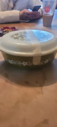 Vintage PYREX  Spring Blossum 2-1/2 QT 045 Casserole Dish &  Lid