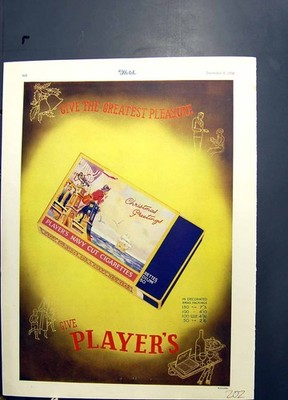 Alter Vintage Druck Spieler Marine Cut Zigaretten Elfmeter Tor J Broome 1934 20.