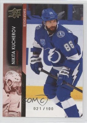2021-22 Upper Deck Series 2 UD Exclusives 21/100 Nikita Kucherov #412 y4i
