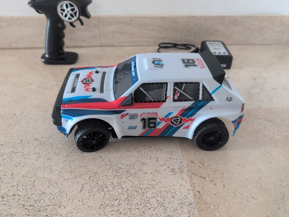 Lancia Delta Integrale 1/16 4WD Mini Rally Come Nuova Pronta al Uso RTR 2.4ghz - Immagine 3 di 4