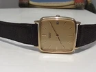 Mens Vintage Seiko Tank Watch Gold Plated 7439-5020 Beautiful .  For Repairs