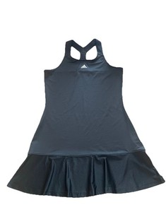 Adidas Black Athletic Tennis Dress Racerback Mesh Workout