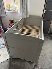 Grey Baby Cotbed