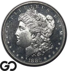 1880-S Morgan Silver Dollar Coin, Deep Mirror Proof-Like, Gem BU++ DMPL
