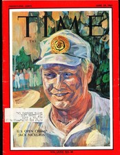 1962 6/29 Jack Nicklaus Golf Time Magazine em bxt