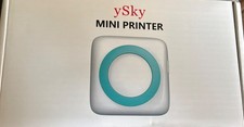 ySky Mini Printer Portable Mobile Thermal Printer Black  White Output NEW