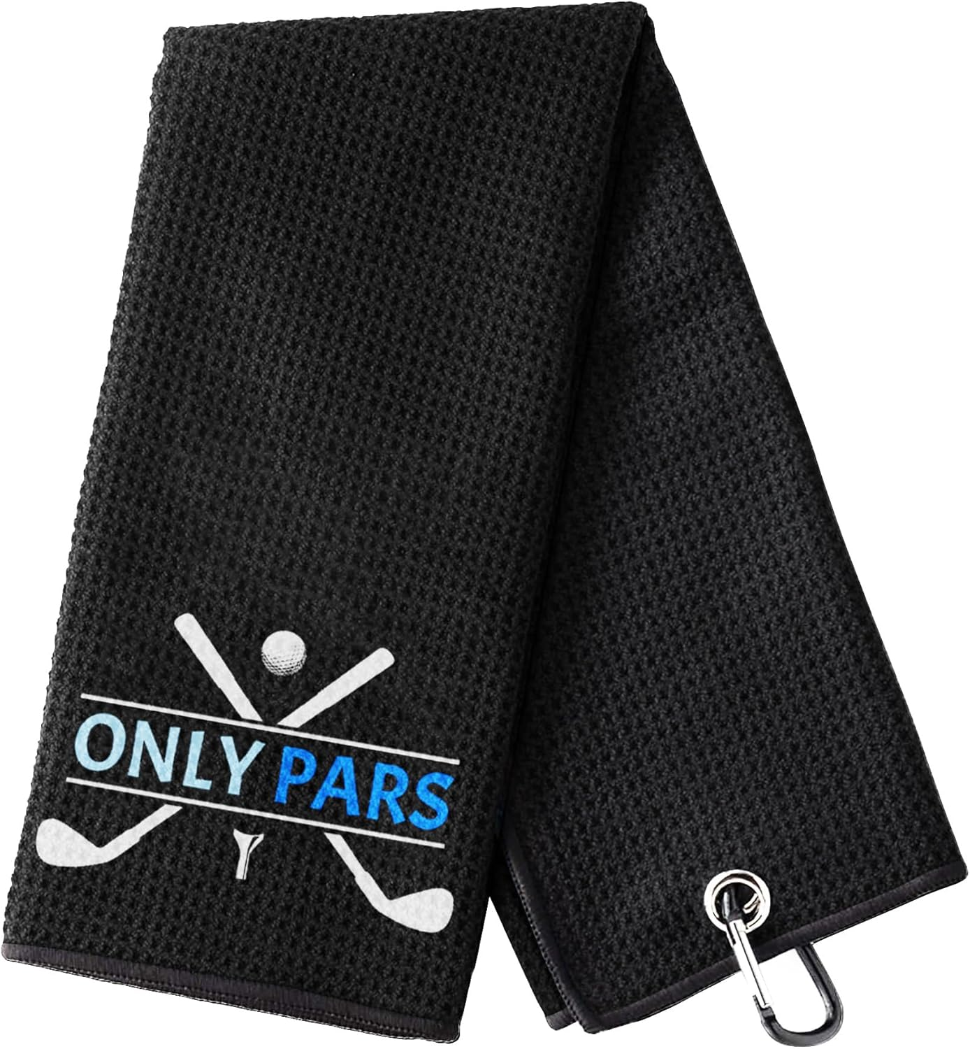 Embroidered Golf Towel, Only Pars Funny Golf Towel, Golf Accessories for Men, Go