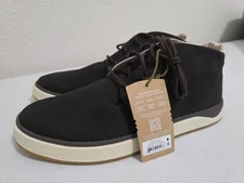 Olukai Papaku 'Ili Chukka Boots Darkwood Brown Canvas Shoes 10539-6363 Men's 13