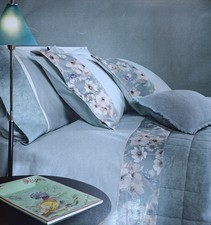 Completo lenzuola matrimoniale set letto in flanella Fazzini Orticola