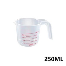 3Pcs Measuring Cups Set 250/500/1000ml Plastic Liquid Measuring Beaker Baking